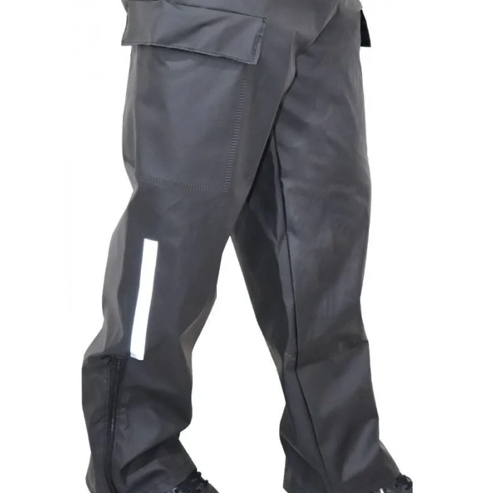 Yağmurluk Takım (Bahçıvan Tipi Askılı Pantolon ve Mont) - Siyah