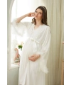 Aqua 26355 Otrişli Şifon Pullu Brodeli Sabahlık