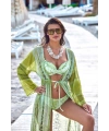 Argento 2106-3025 Kadın Önü Açık Uzun Kaftan