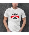 Babalar Günü Baskılı T-shirt - Beyaz