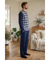 Çift Kaplan 8219 Erkek Uzun Kol Pijama Takımı
