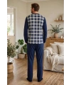Çift Kaplan 8219 Erkek Uzun Kol Pijama Takımı