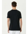 ERKEK Düz Tişört Bisiklet Yaka Regular Fit Yazlık Kısa kol T-Shirt - Siyah