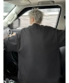 Erkek Kısa Kol Yazlık Tişört Bisiklet Yaka Baskılı Oversize T-Shirt - Siyah
