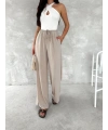 Kadın Ayrobin Oversize Kadın Pantalon - Bej