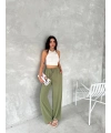Kadın Ayrobin Oversize Kadın Pantolon - Mint Yeşili