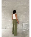 Kadın Ayrobin Oversize Kadın Pantolon - Mint Yeşili