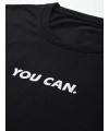 Kadın Baskılı T-Shirt Kısa Kol Bisiklet Yaka Oversize Rahat Kalıp Tişört - Siyah