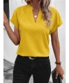 Kadın Kısa Kollu Hakim Yaka Sofya Bluz