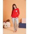 Pjs 28062 Kadın Patlı Pijama Takım