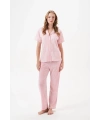 PJS 29033 Kadın Düğmeli Pijama Takım