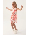 Roly Poly 3393-3 Kız Çocuk Çiçekli Elbise
