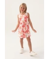 Roly Poly 3393-3 Kız Çocuk Çiçekli Elbise