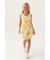 Roly Poly 3393-3 Kız Çocuk Çiçekli Elbise