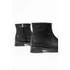 02-3033 Siyah Fermuarlı Günlük Kadın Bot