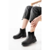 165-230 Siyah Lastikli Günlük Kadın Bot