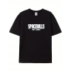 20/1 Penye Compack SPACEBALLS Erkek Baskılı Oversize Bisiklet Yaka Kısa Kol Yazlık T-shirt - Siyah