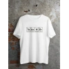 24 Kasım Kimya Öğretmeni Hediyesi Baskılı Bisiklet Yaka T-shirt - Beyaz