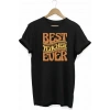 24 Kasım Öğretmenler Günü Hediye Baskılı Oversize Bisiklet Yaka T-shirt - Siyah