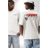 30 Ağustos Zafer Bayramı Ön Arka Baskılı Oversize Bisiklet Yaka T-shirt - Beyaz