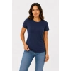 3’lü Kısa Kollu Bisiklet Yaka Basic Slim Fit T-Shirt - Mor - Petrol Mavisi - Hardal