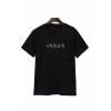 Anneler Günü Mom Çiçek Temalı Baskılı Oversize Bisiklet Yaka T-shirt - Siyah