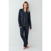 Arnetta 3430-S Kadın Gömlek Yaka Pijama Takımı