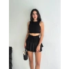 Ayrobin Şortlu Etek - Siyah
