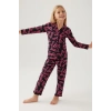 Barbie 1767-3 Kız Çocuk Gömlek Pijama Takımı
