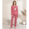 Boyraz 0353 Kadın Penye Uzun Kol Pijama Takımı