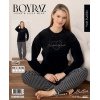 Boyraz 07040 Bayan Soft Kadife Pijama Takımı