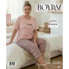 Boyraz BPS-01788  Kadın Battal Kısa Kol Kapri Takım