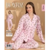 Boyraz ML-01438 Kadın Uzun Kol Boydan Düğmeli Pijama Takımı