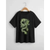 Çocuk Unisex Baskılı T-Shirt - Siyah