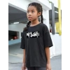 Çocuk Unisex Baskılı T-Shirt - Siyah