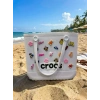 Crocs Stil Jibbitzli Kadın Plaj Çantası