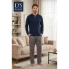 Ds Damat 2605 Erkek Royal Uzun Kol Pijama Takımı