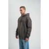 Double Oversize Kapşonlu Nakışlı SweatShirt - Füme
