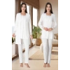 Effortt 2401  Sabahlıklı Lohusa Pijama Takımı