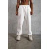 Erkek Baggy Alt Eşofman - Beyaz