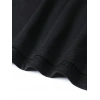 Erkek Kısa Kol Yazlık Tişört Bisiklet Yaka Baskılı Oversize T-Shirt - Siyah