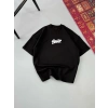Erkek Baskılı Oversize T-shirt - Siyah