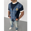 ERKEK Bisiklet Yaka Baskılı Kısa kol Oversize T-Shirt - Siyah