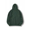 Erkek 3 İplik Pamuklu Kapüşonlu Kanguru Cepli Sweatshirt Hoodie -  Koyu Yeşil