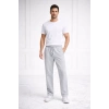 Erkek Düz Paça Beli Lastikli İpli Günlük Spor Eşofman Altı Rahat Fit - Gri