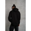 Erkek 3 İplik Pamuklu Kapüşonlu Kanguru Cepli Sweatshirt Hoodie -  Siyah