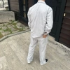 Erkek Kadife Oversize Takım Gömlek Pantolon İkili Set - Gri