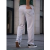 Erkek Keten Cepli Çıma Dikişli jogger Buggy Pantalon Rahat kalıp - Gri