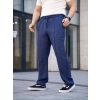 Erkek Keten Cepli Çıma Dikişli jogger Buggy Pantalon Rahat kalıp - Lacivert