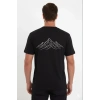 Erkek T-Shirt Nihilist Penguen Baskılı Bisiklet Yaka Kısa kol yazlık Tişört - Siyah